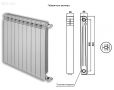 Алюминиевый радиатор отопления Global ISEO 500 12 секций