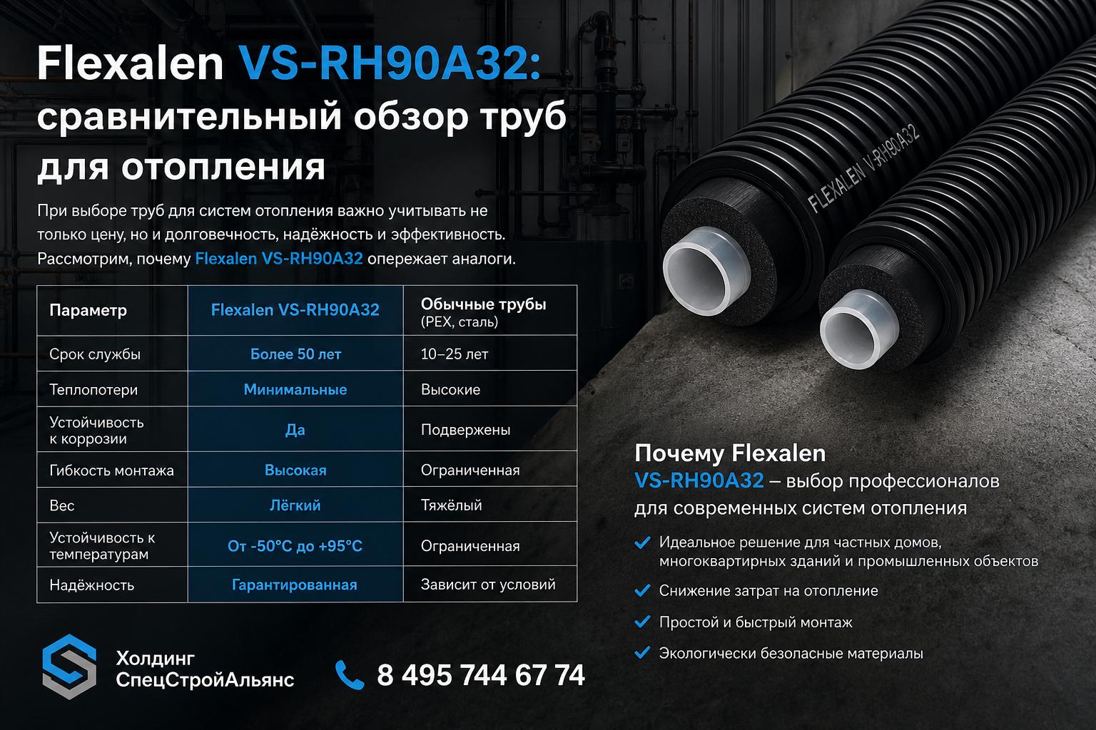 Почему Flexalen VS‑RH90A32 — выбор профессионалов для современных систем отопления Почему Flexalen VS‑RH90A32 — выбор профессионалов для современных систем отопления