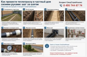Как провести теплотрассу в частный дом