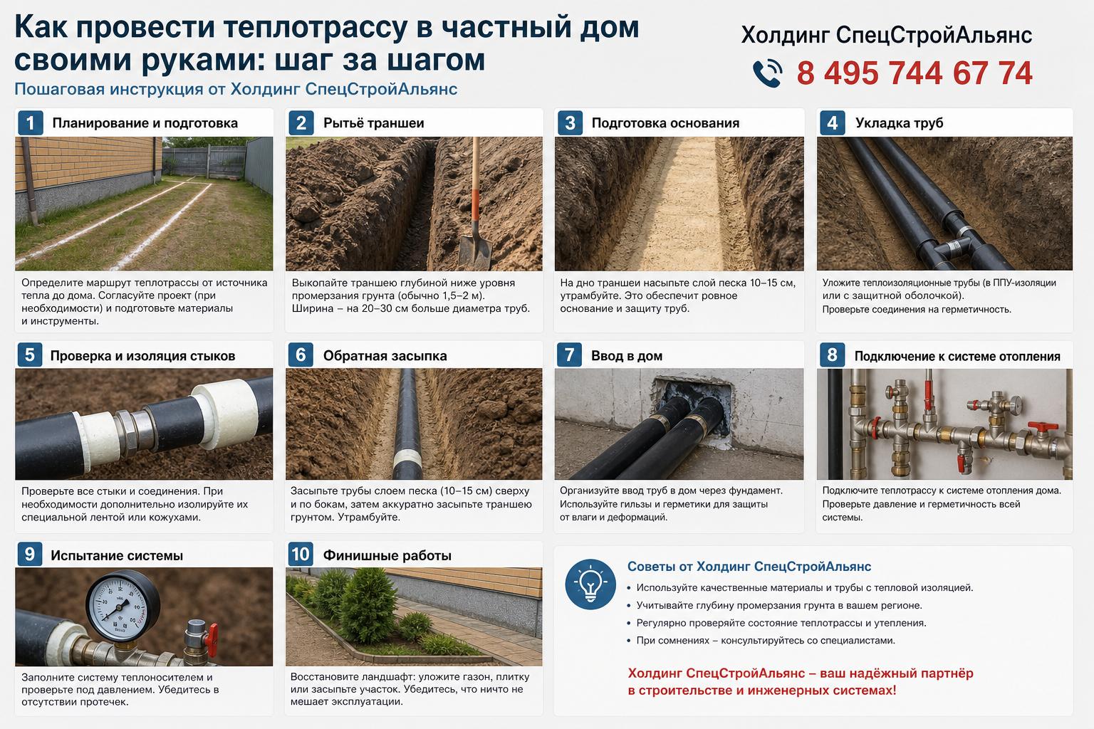 Как провести теплотрассу в частный дом: пошаговая инструкция от Как провести теплотрассу в частный дом: пошаговая инструкция от