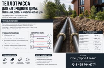 Теплотрасса для загородного дома