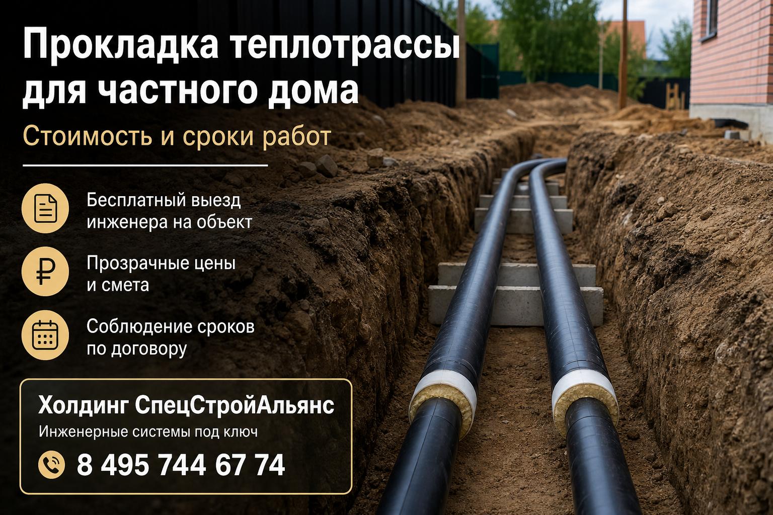 Сколько стоит монтаж теплотрассы для частного дома: реальные прайсы и выгодные предложения
