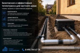 Безопасная и эффективная теплотрасса для частного дома