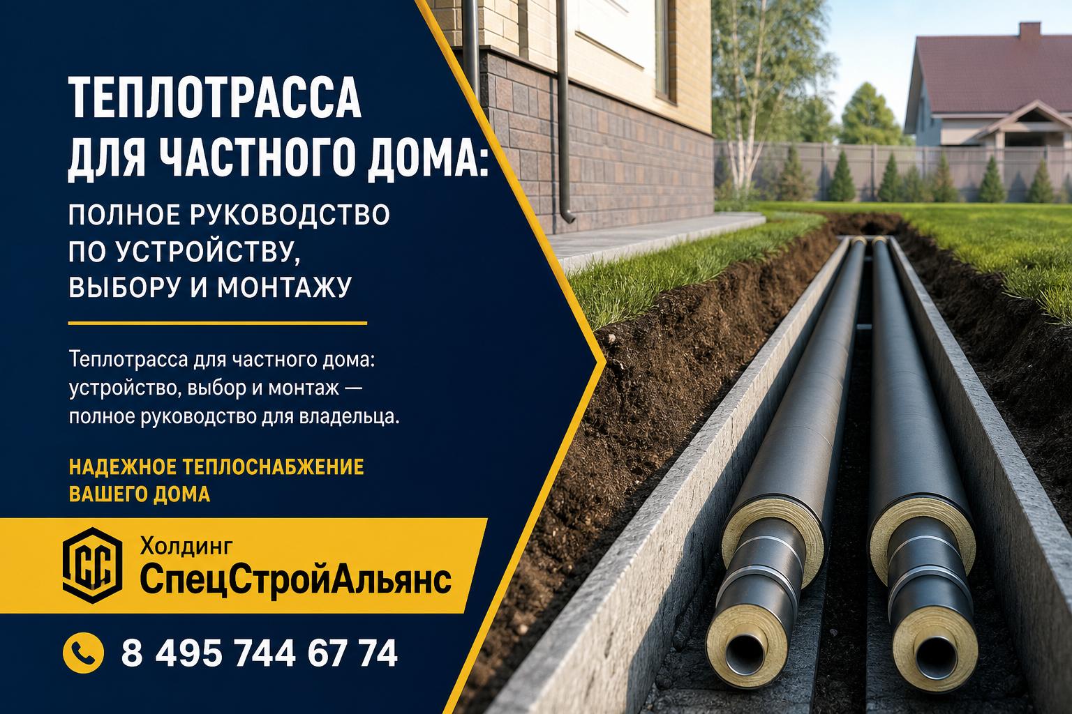 Теплотрасса для частного дома: устройство, выбор и монтаж — полное руководство для владельца