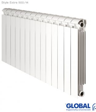 Биметаллический радиатор отопления Global Style Extra 500 14 секций
