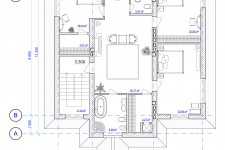 Architectural Plan of 2 floor of house
