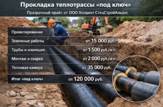 Автономное водоснабжение: сколько стоит прокладка теплотрассы?