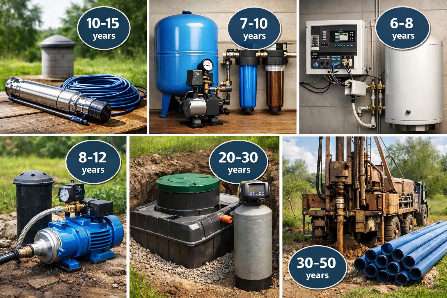 Ориентиры срока службы автономных систем водоснабжения