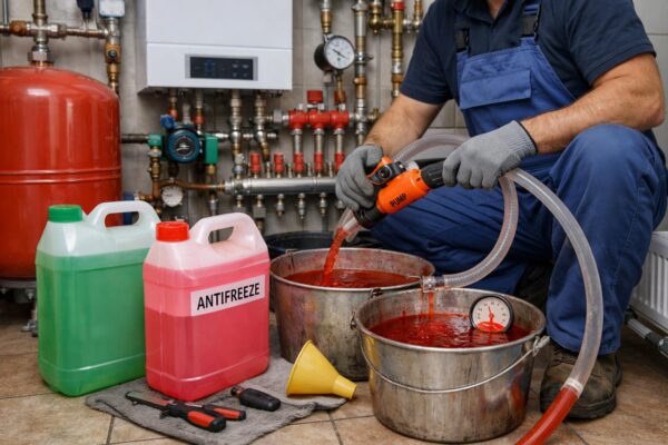 Замена антифриза в водяном отоплении Балабаново