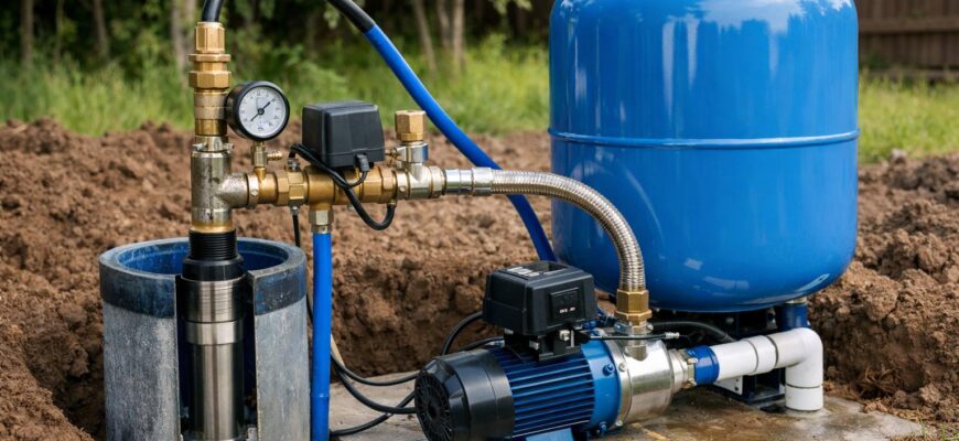 Балабаново: особенности подключения гидроаккумулятора к скважине