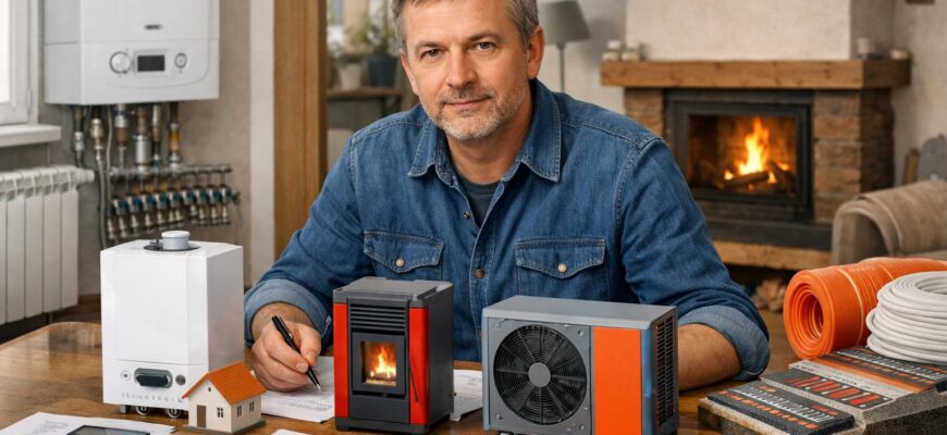 Отопление дома 110 кв. м в Балабаново