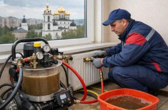 Промывка отопления в Дмитрове