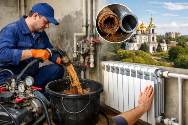 Промывка труб и радиаторов в Дмитрове