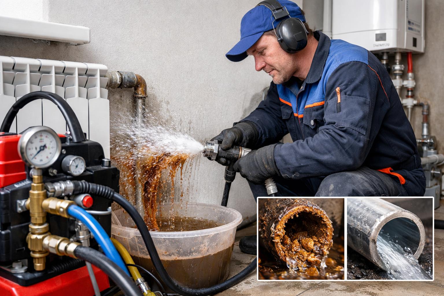 Почему гидропромывка важна для системы отопления