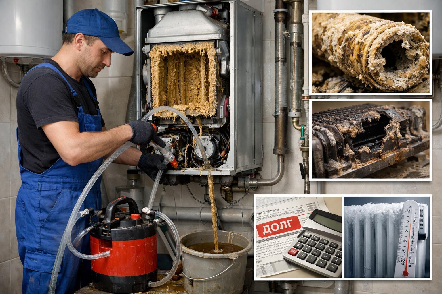 Почему важно вовремя промывать котёл от накипи