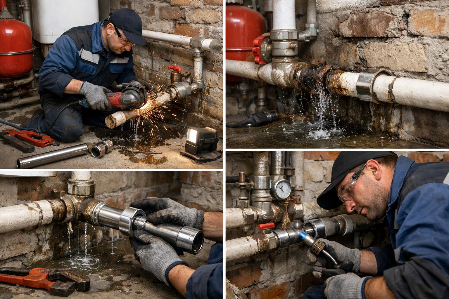 Особенности механического ремонта труб отопления в частном доме в Дмитрове