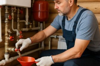 Замена теплоносителя в отоплении дачи в Домодедово