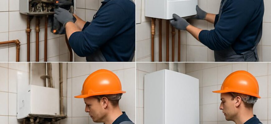 Этапы замены газового котла в Домодедово