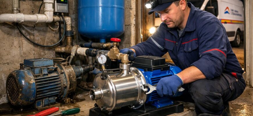 Замена насоса водоснабжения в Домодедово