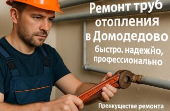 Ремонт труб отопления в Домодедово