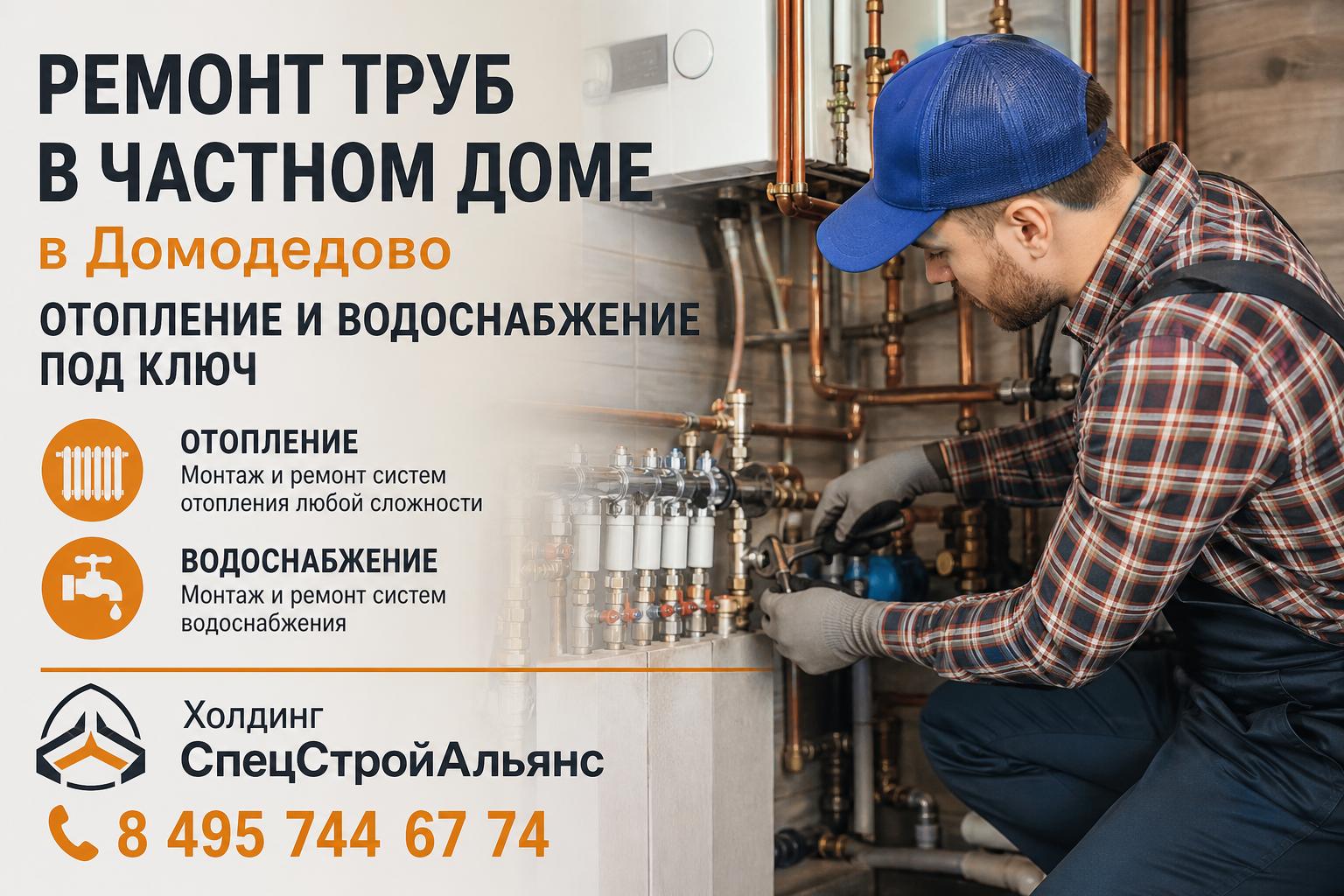 Экспертный ремонт труб в частном доме — отопление и водоснабжение под ключ Экспертный ремонт труб в частном доме — отопление и водоснабжение под ключ