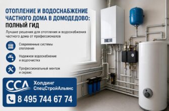 Отопление и водоснабжение частного дома в Домодедово