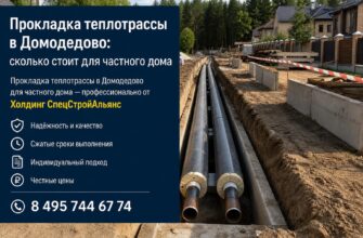 Прокладка теплотрассы в Домодедово