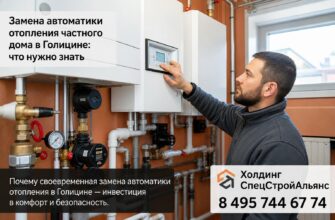 Замена автоматики отопления частного дома в Голицине