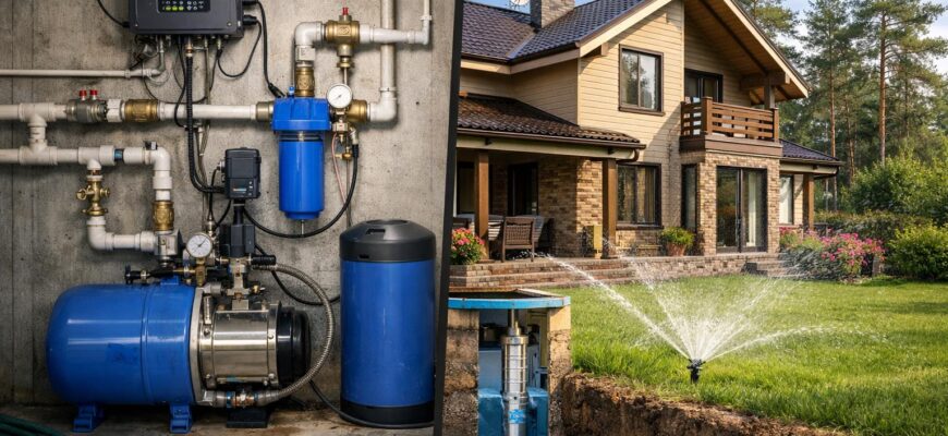 Автоматизация водоснабжения частного дома в Голицыно