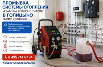 Промывка системы отопления и замена теплоносителя в Голицыно
