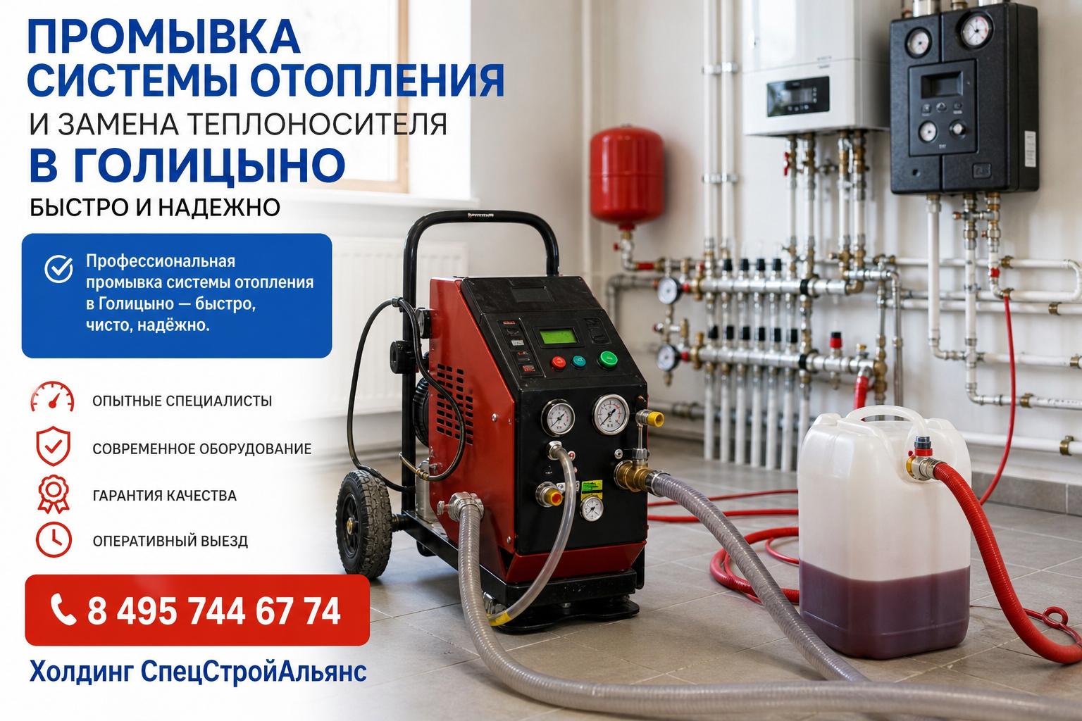 Профессиональная промывка системы отопления в Голицыно — быстро, чисто, надёжно Профессиональная промывка системы отопления в Голицыно — быстро, чисто, надёжно