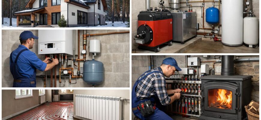 Голицино: отопление дома 190 кв. м