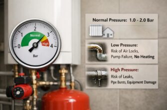 Давление в системе отопления закрытого типа — какие значения