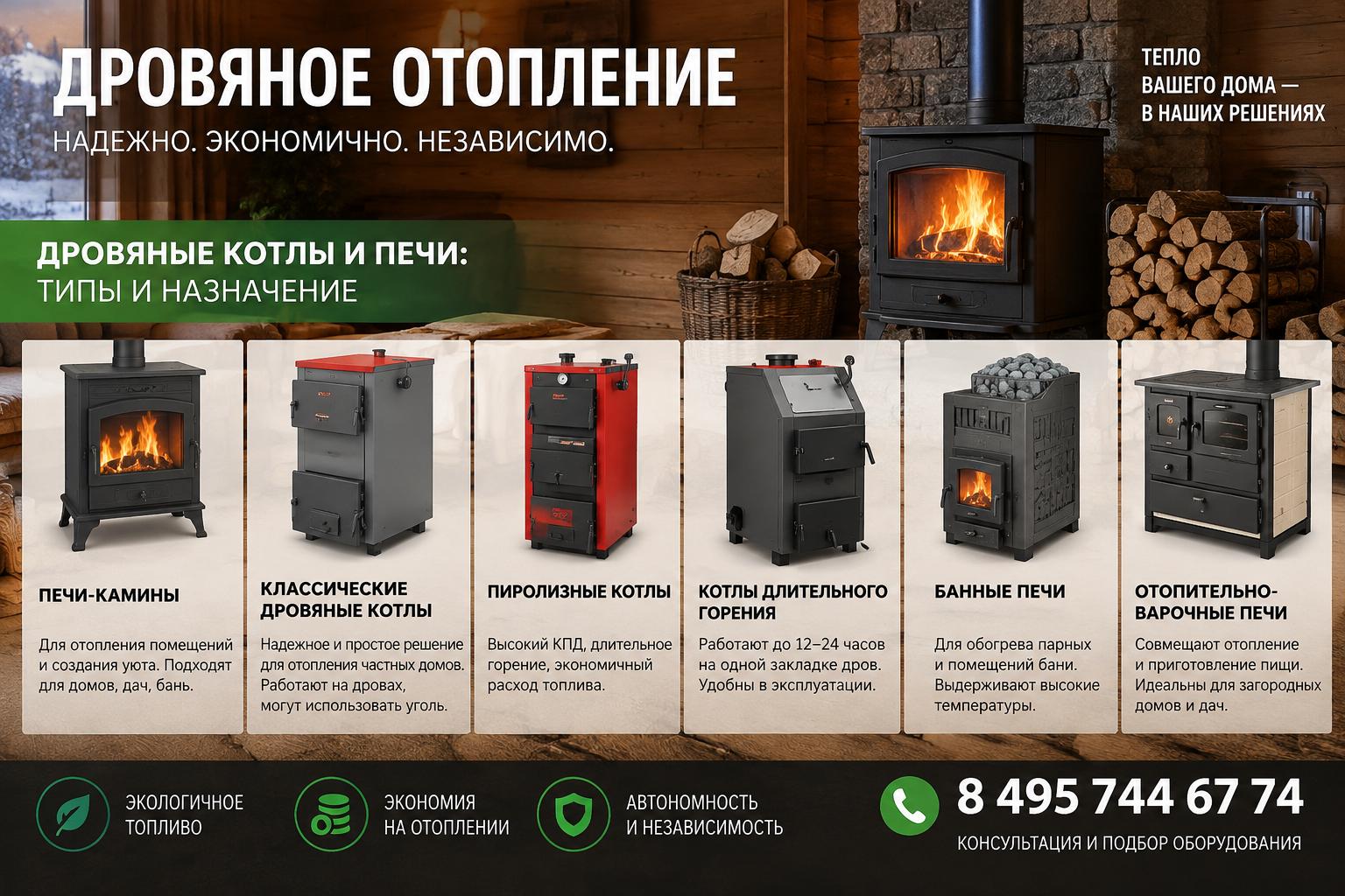 Какие бывают дровяные котлы и печи: типы и назначение Какие бывают дровяные котлы и печи: типы и назначение