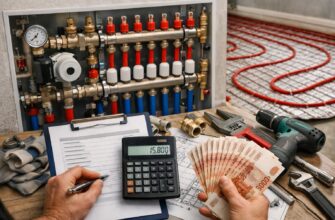 Стоимость замены коллектора отопления и тёплого пола