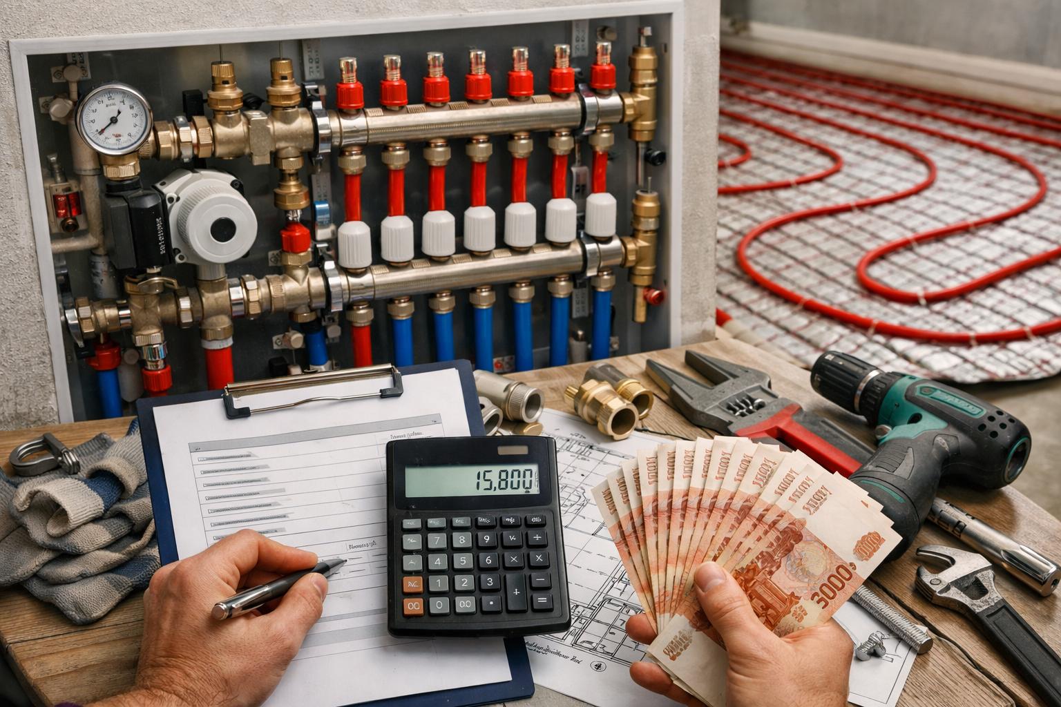 Прозрачный прайс на замену коллектора и тёплого пола — узнайте цену за 5 минут