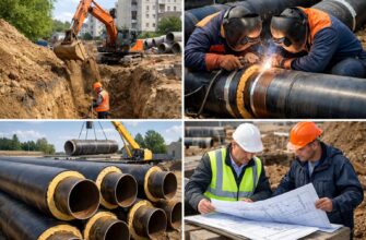 Стоимость прокладки теплотрассы: цены факторы