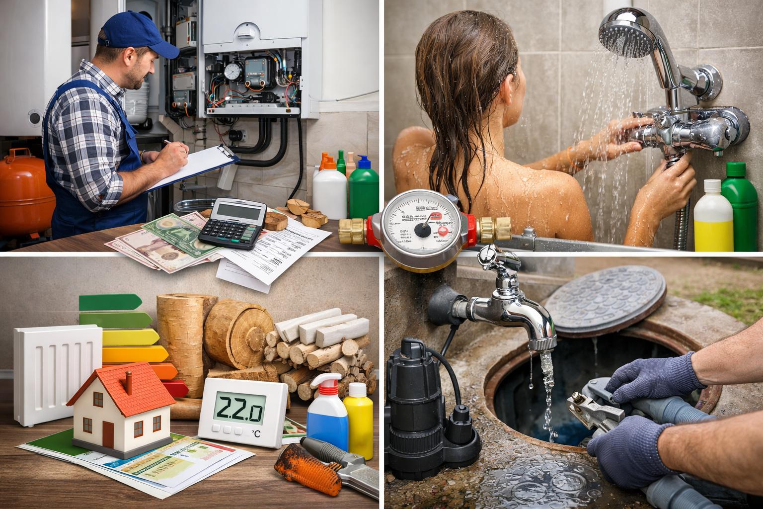 Как формируются расходы на отопление, воду и канализацию в частном доме