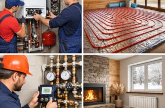 Монтаж отопления коттеджа в Истре