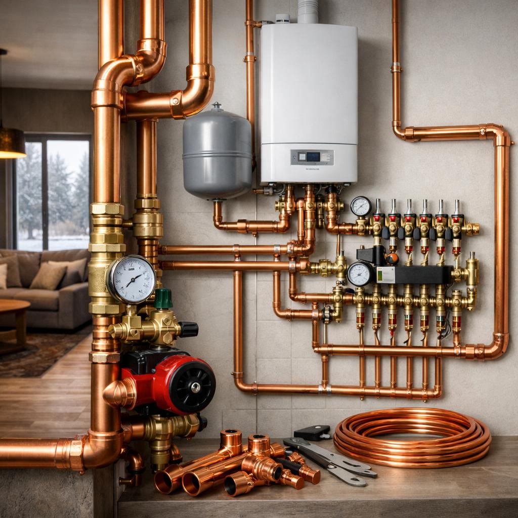 Медное отопление Истра: общая характеристика и почему это выгодно Медное отопление Истра: общая характеристика и почему это выгодно