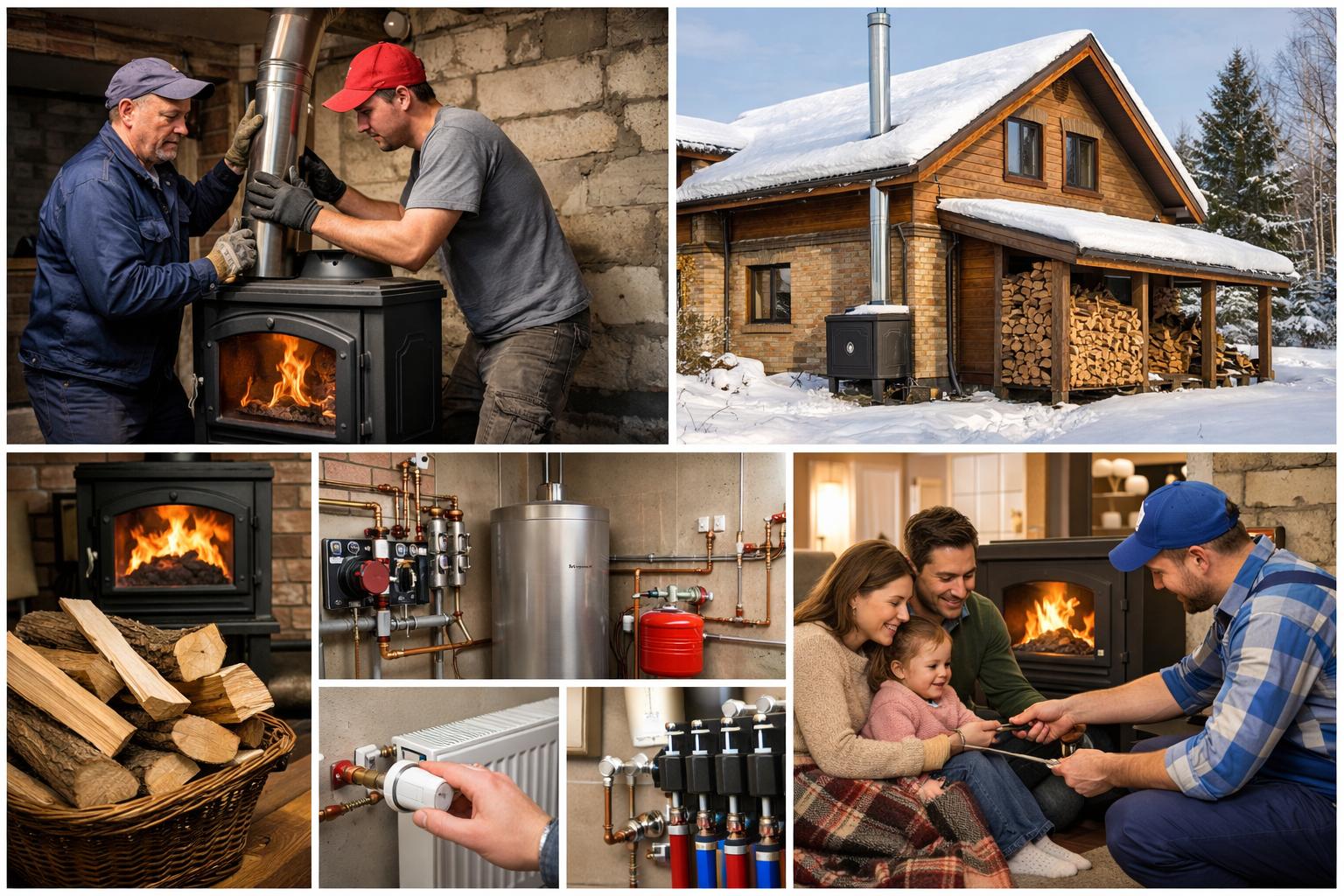 Истра Монтаж дровяного отопления — преимущества для частного дома