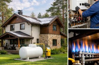 Газовое отопление загородного дома в Истре