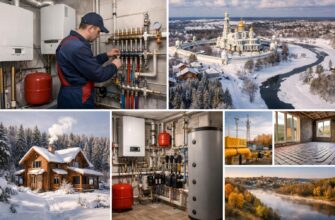 Отопление загородного дома в Истре