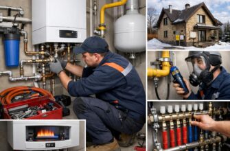 Монтаж газового отопления коттеджа в Истре