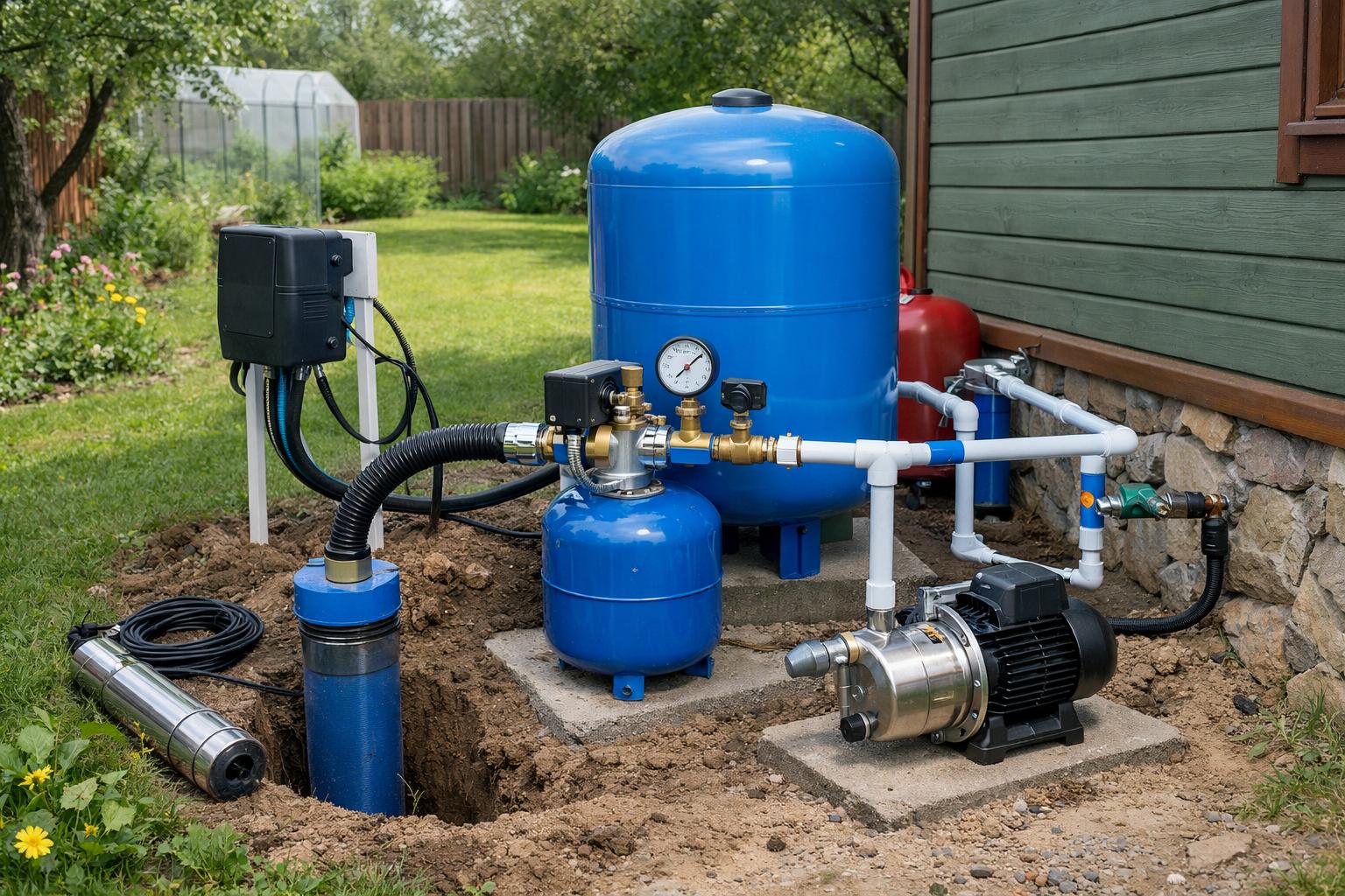 Готовые решения от «Истра — системы отопления водоснабжения» — подключение гидроаккумулятора к скважине под ключ