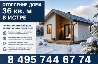 Отопление дома 36 кв. м в Истре