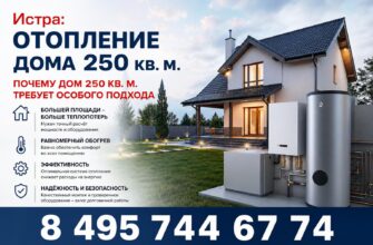 Истра: Отопление дома 250 кв. м