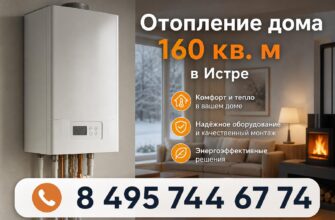 Отопление дома 160 кв. м в Истре