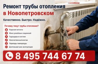 Ремонт трубы отопления в Новопетровском