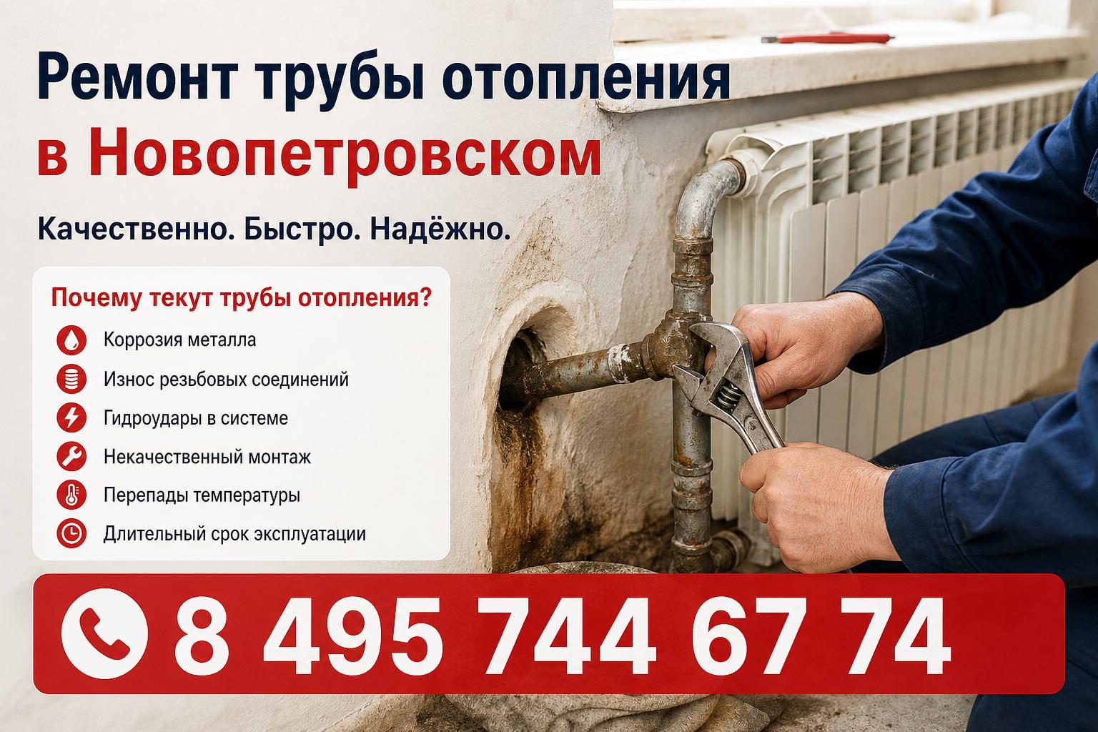 Почему вообще текут трубы отопления